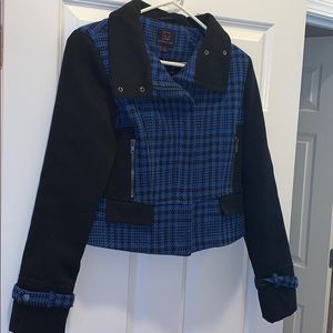 Material Girl hounds tooth coat